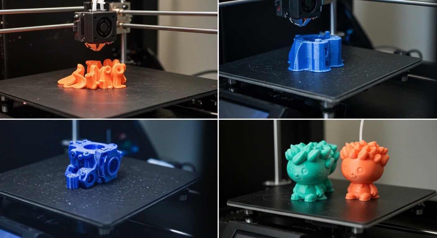 (реалистичная фотография) (Не используй текст и буквы на изображении) : 3d печать, Как печатать объекты с переменной скоростью