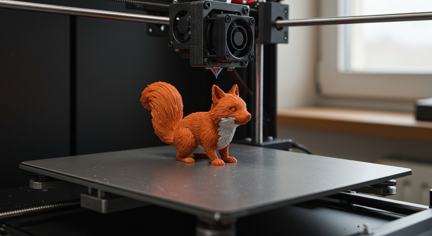 Создание фигурок животных на 3D-принтере Фигурка животного, напечатанная на 3D-принтере, окрашенная и обработанная