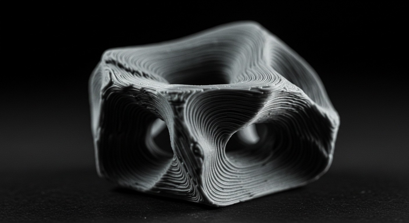 Тестовая модель, напечатанная на 3D принтере
