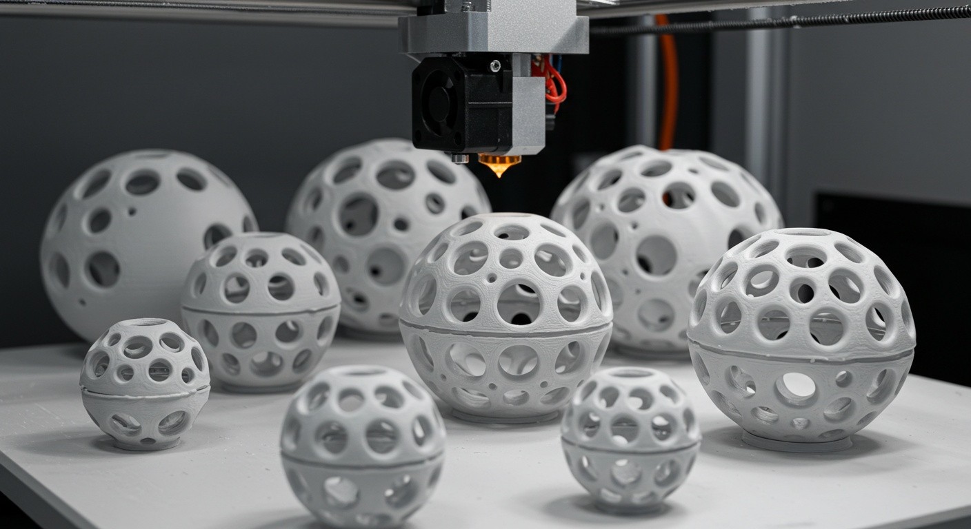 Печать полых сфер без дефектов