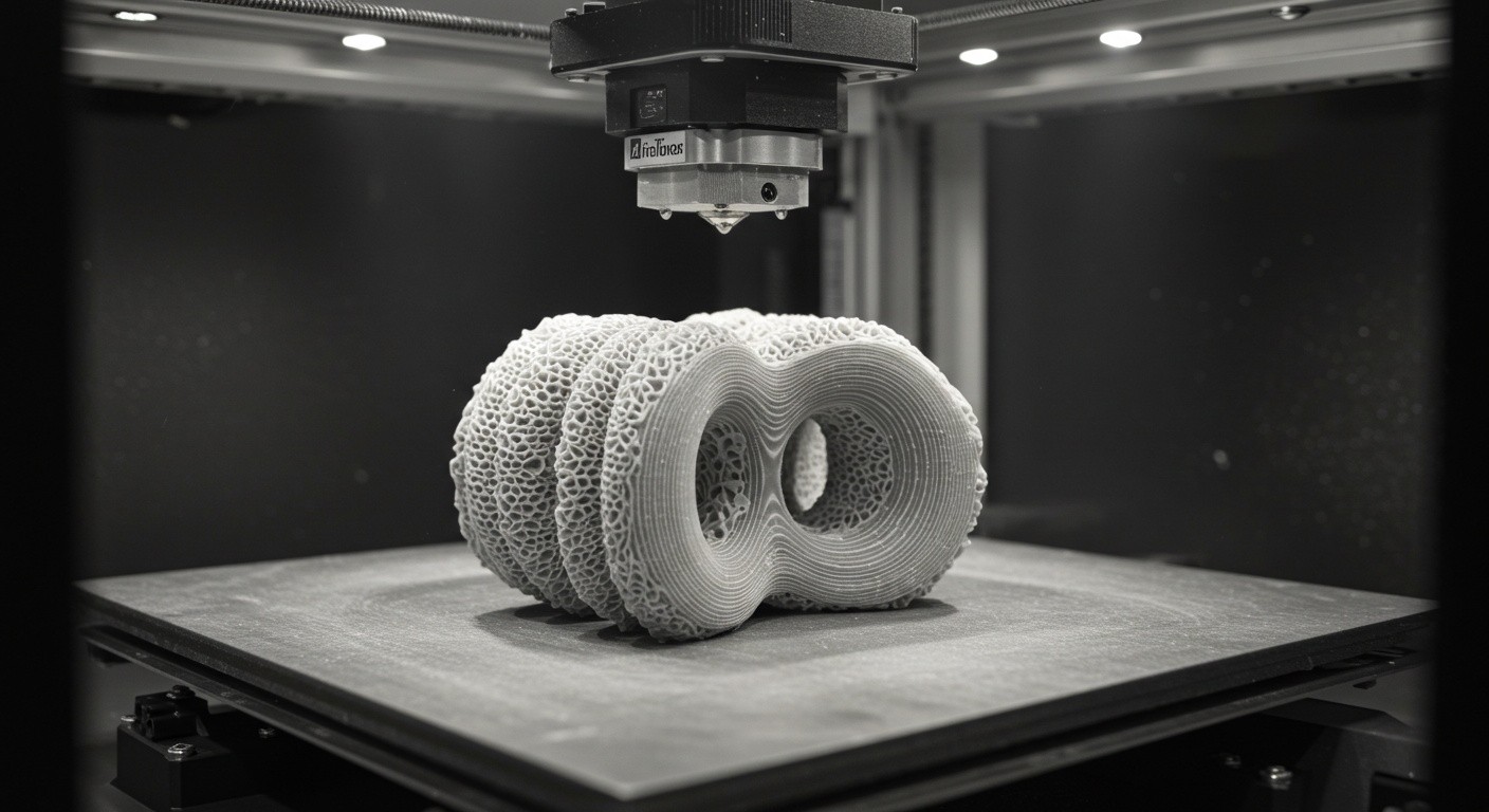 Процесс печати с помощью Binder Jetting