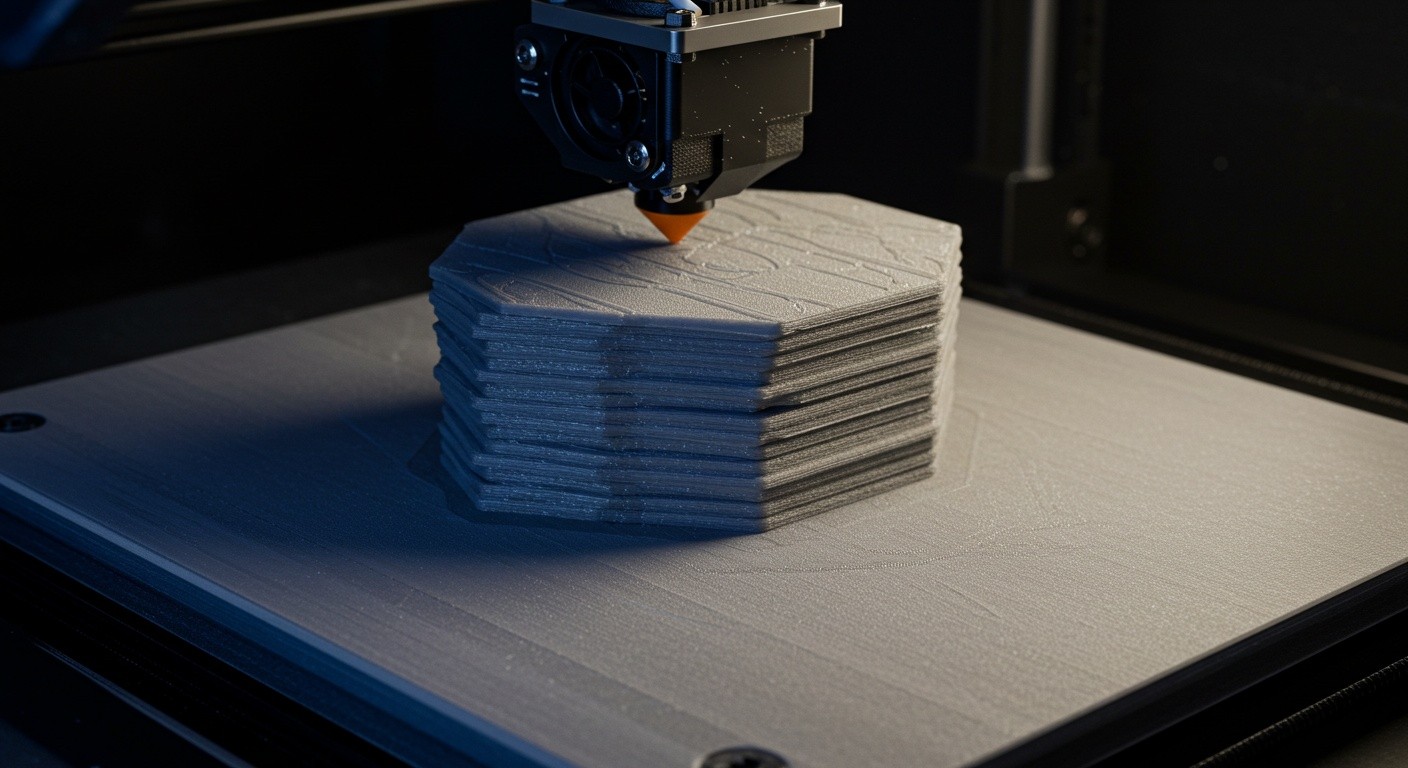 Контроль адгезии при охлаждении в послойной печати