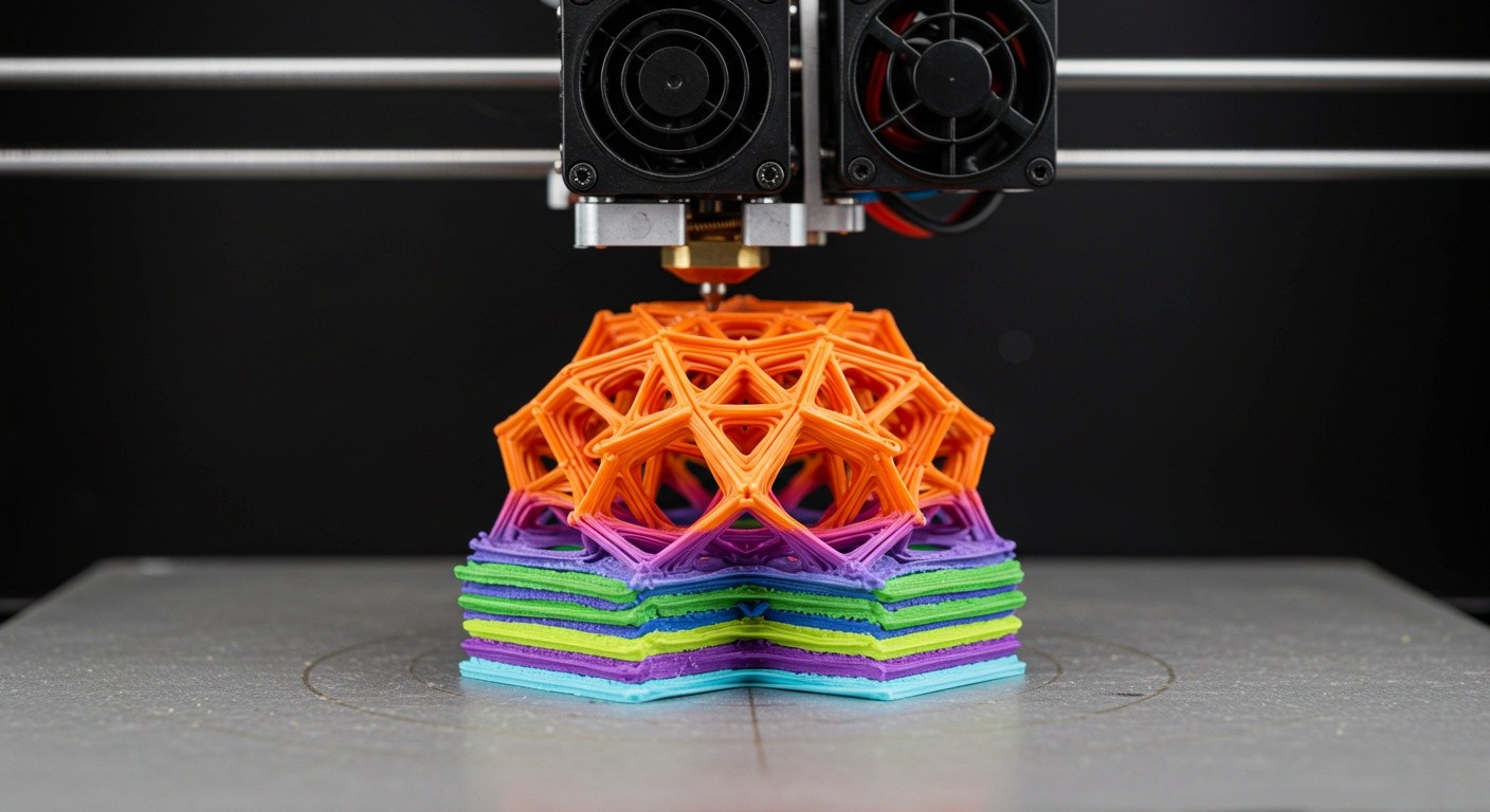 Печать уникальных геометрий послойно