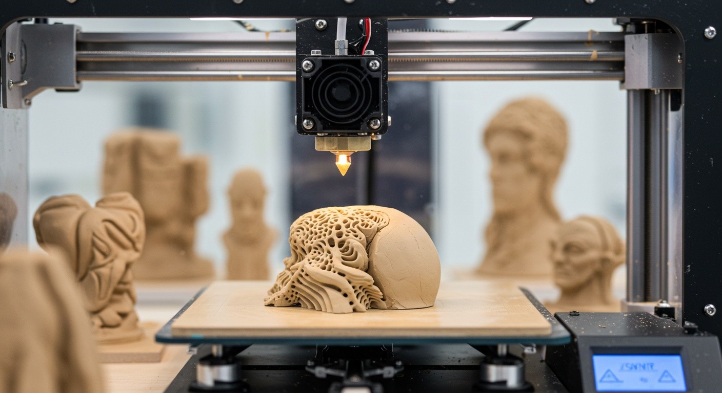 Печать из глины с помощью 3D-технологий 3D-печать объектов из глины