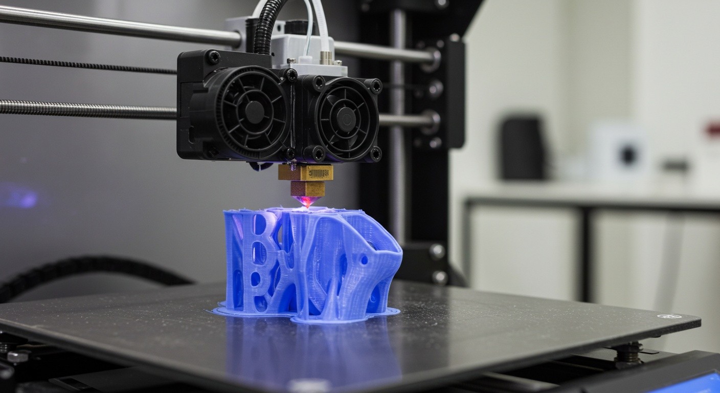 Послойная печать и автоматическая подача филамента