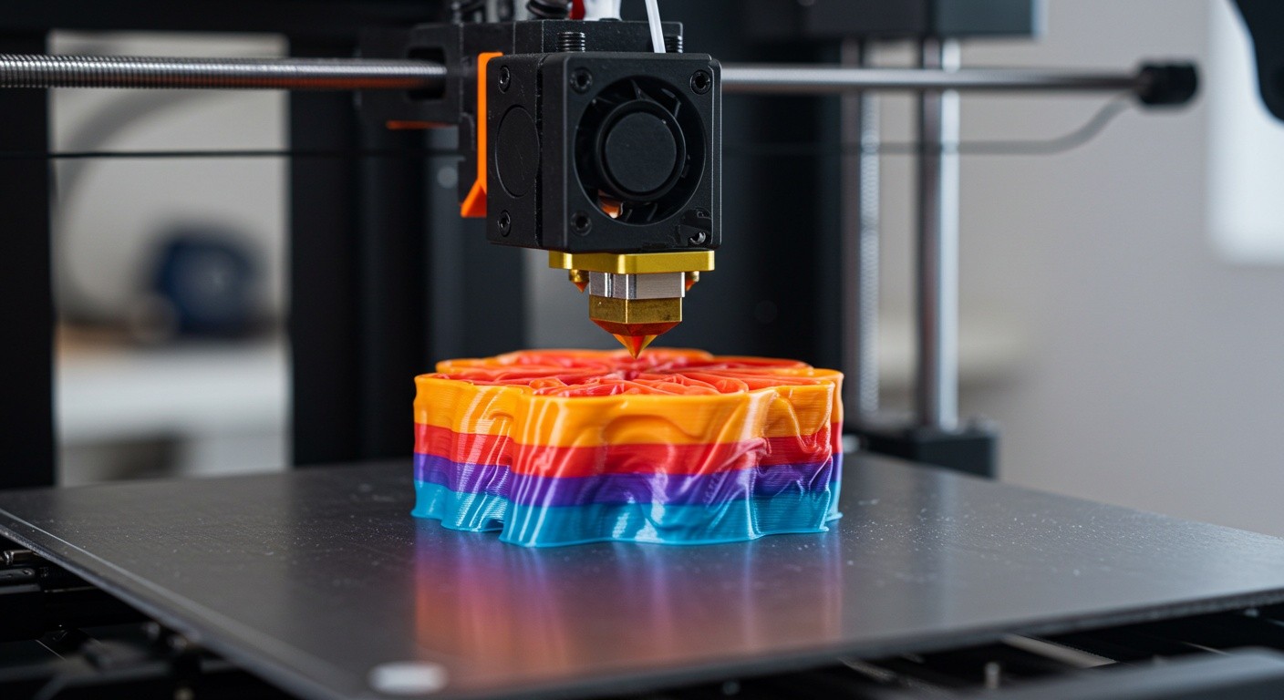 Как печатать изделия с изменяемым цветом слоя