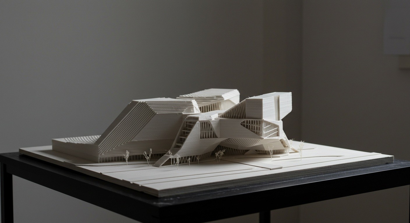 (реалистичная фотография) (Не используй текст и буквы на изображении) : 3d печать, 3D-печать и архитектурные конкурсы