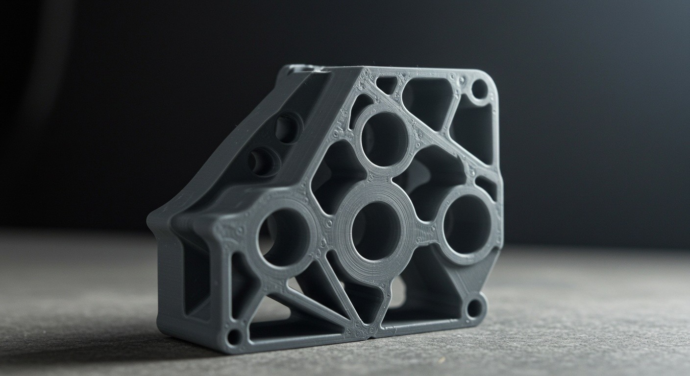 (реалистичная фотография) (Не используй текст и буквы на изображении) : 3d печать, Как печатать прочные детали при малой толщине слоя