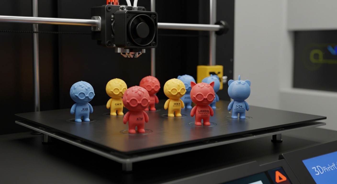 (реалистичная фотография) (Не используй текст и буквы на изображении) : 3d печать, Создание сувениров для корпоративных подарков