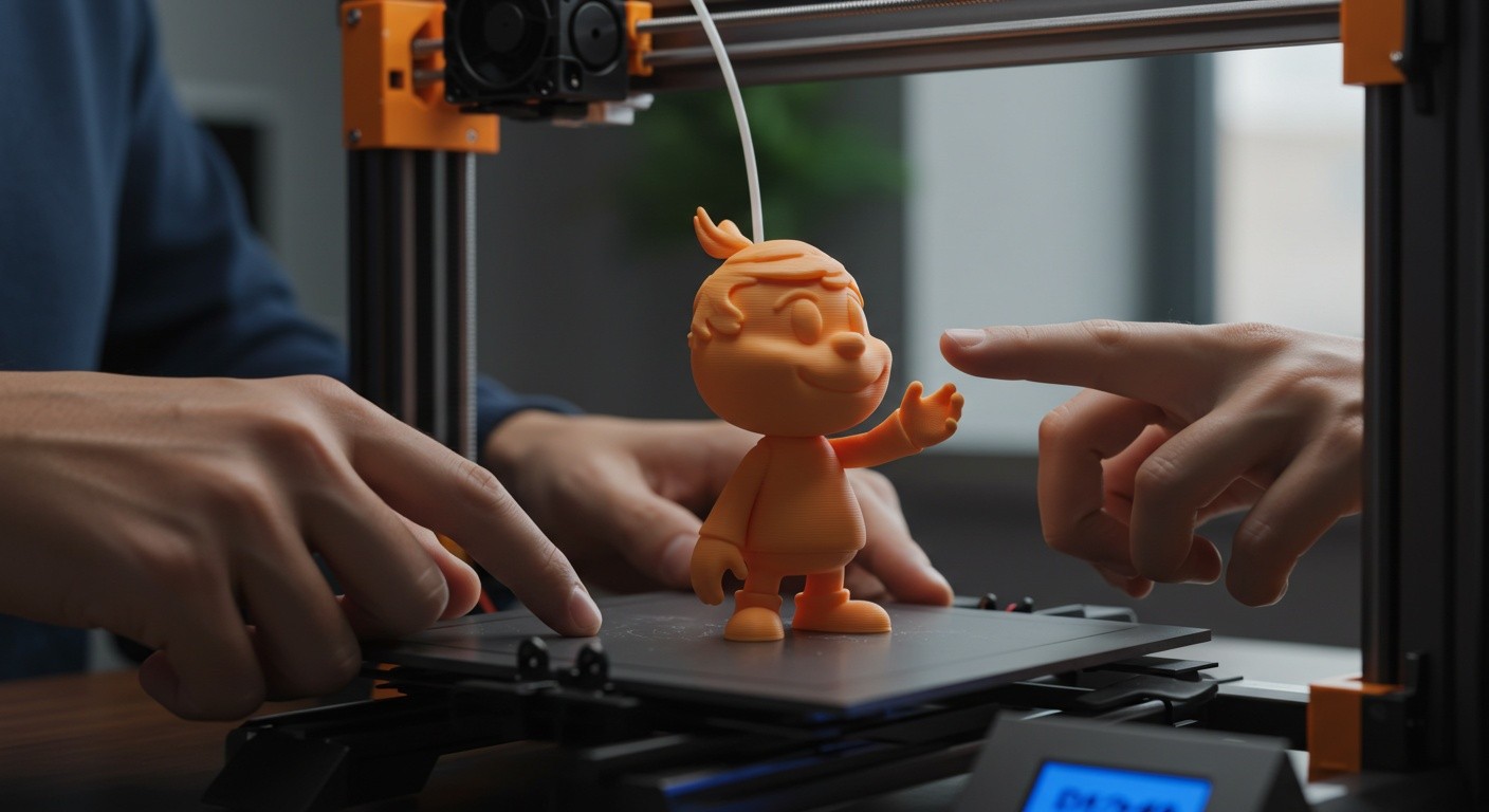 Мультяшный персонаж, созданный с нуля и напечатанный на 3D-принтере Создание мультяшного персонажа на 3D-принтере