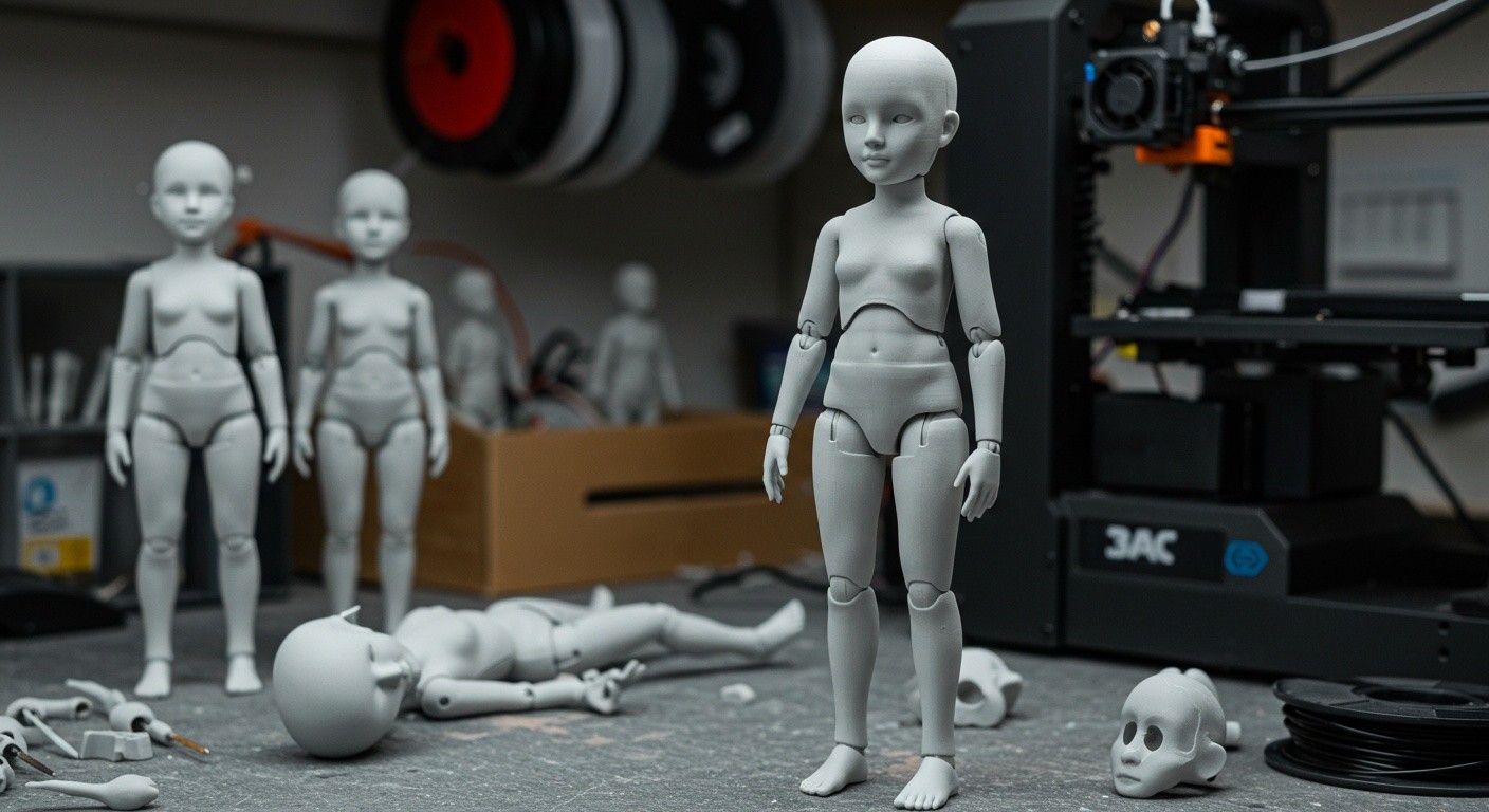 3D-печать куклы с подвижными суставами