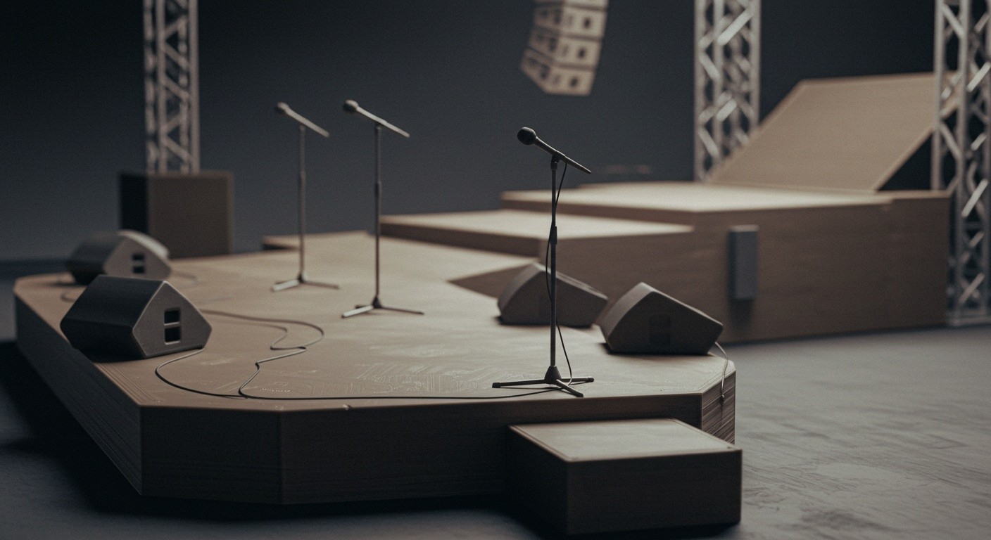 (реалистичная фотография) (Не используй текст и буквы на изображении) : 3d печать, Напечатанные элементы сценического оборудования