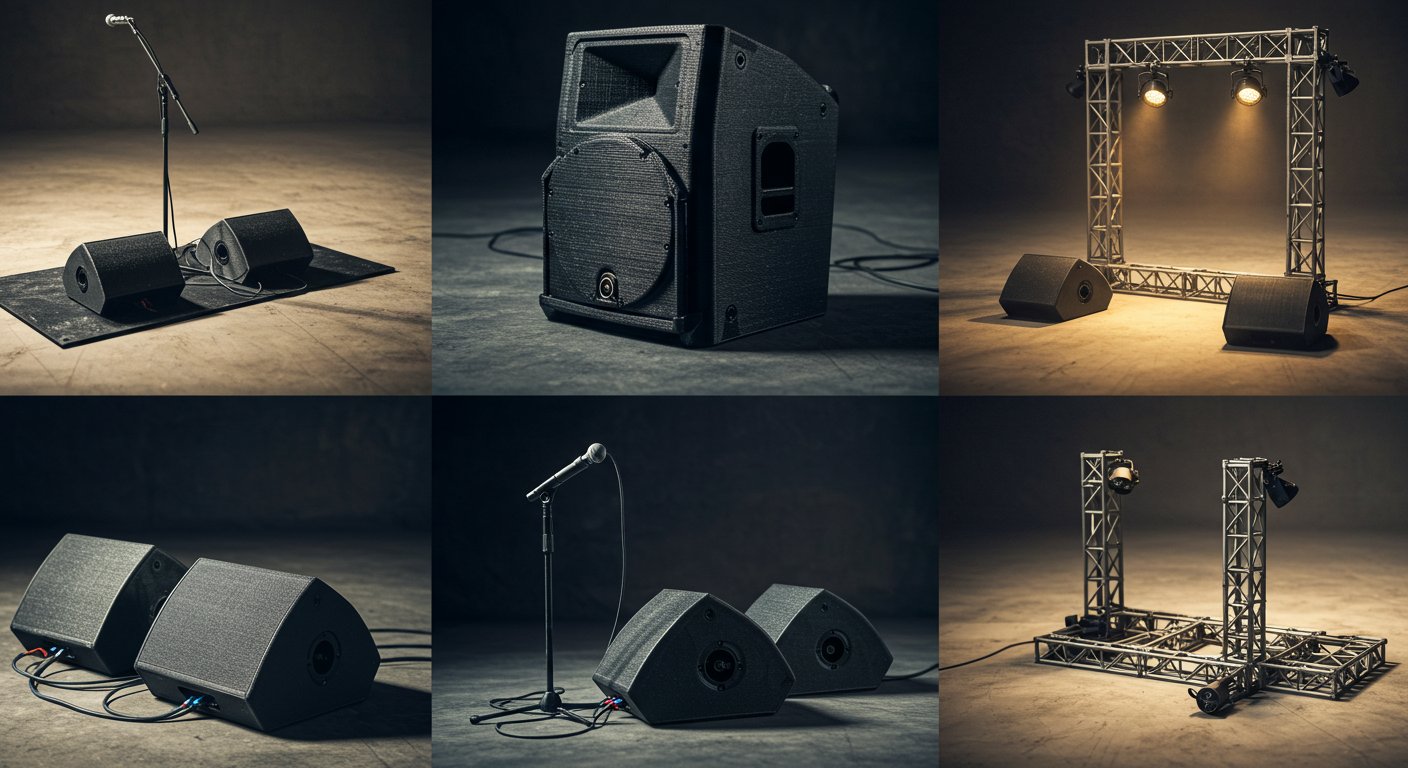 3D-печатные детали для сценического оборудования Напечатанные элементы сценического оборудования