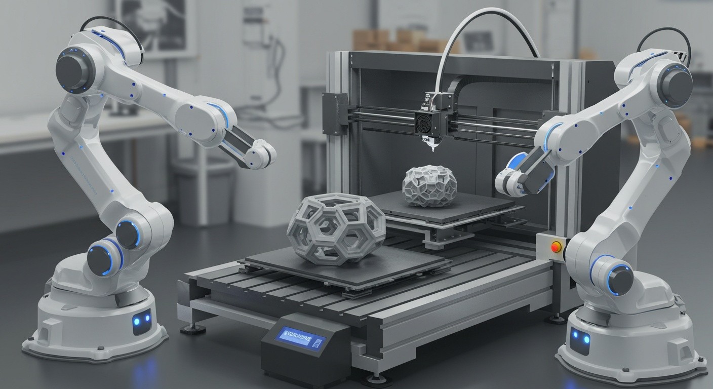 3D-печать и роботы на производстве Интеграция 3D-печати и автономных роботов