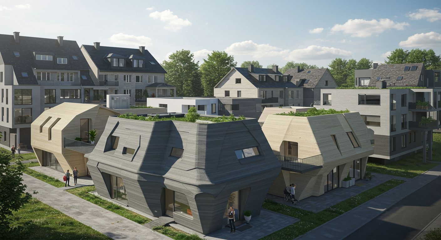 (реалистичная фотография) (Не используй текст и буквы на изображении) : 3d печать, Напечатанные сборные конструкции