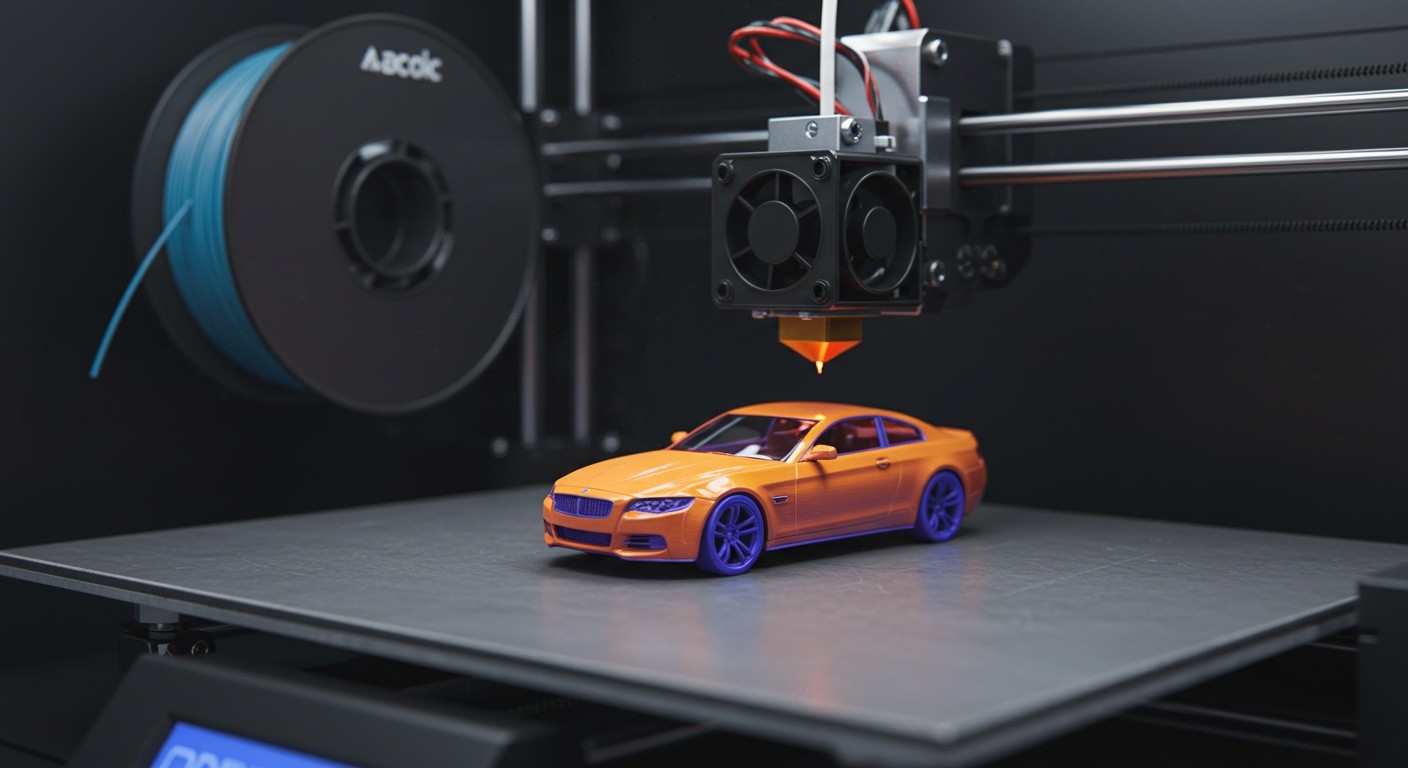 Как напечатать миниатюрную машину