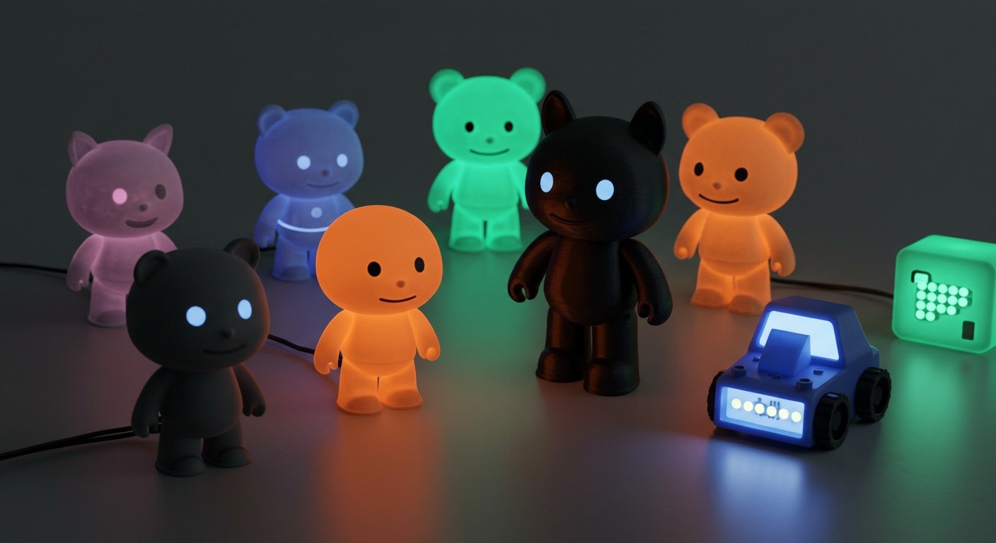 3D-печать игрушек с LED-подсветкой