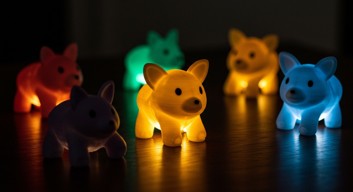 3D-печатная игрушка с LED-подсветкой