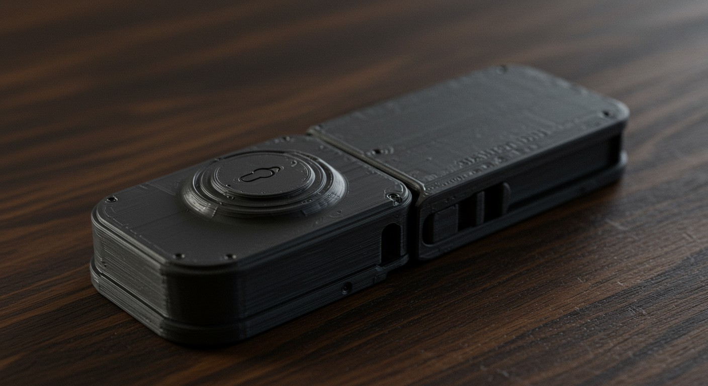 (реалистичная фотография) (Не используй текст и буквы на изображении) : 3d печать, Напечатанные умные замки