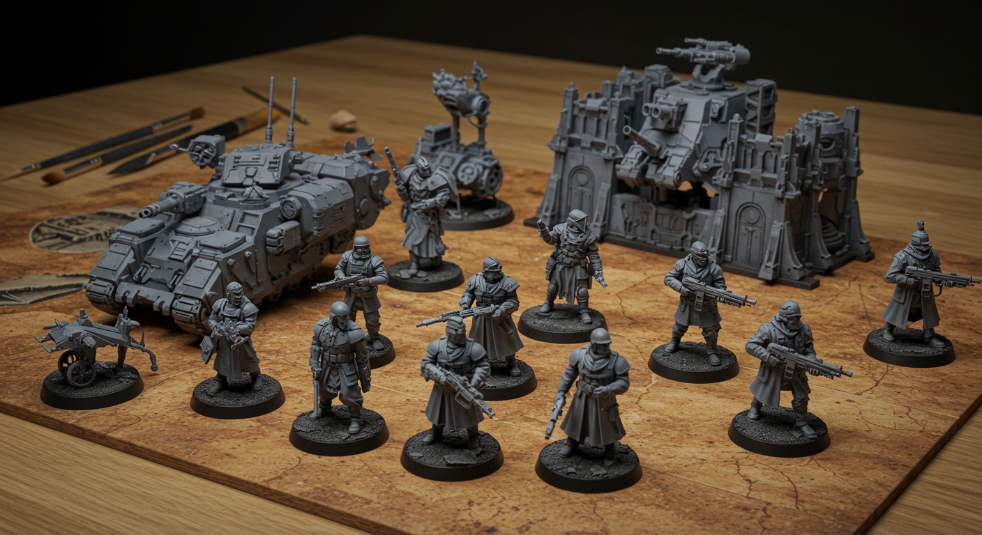 Миниатюрные военные фигурки, напечатанные на 3D-принтере