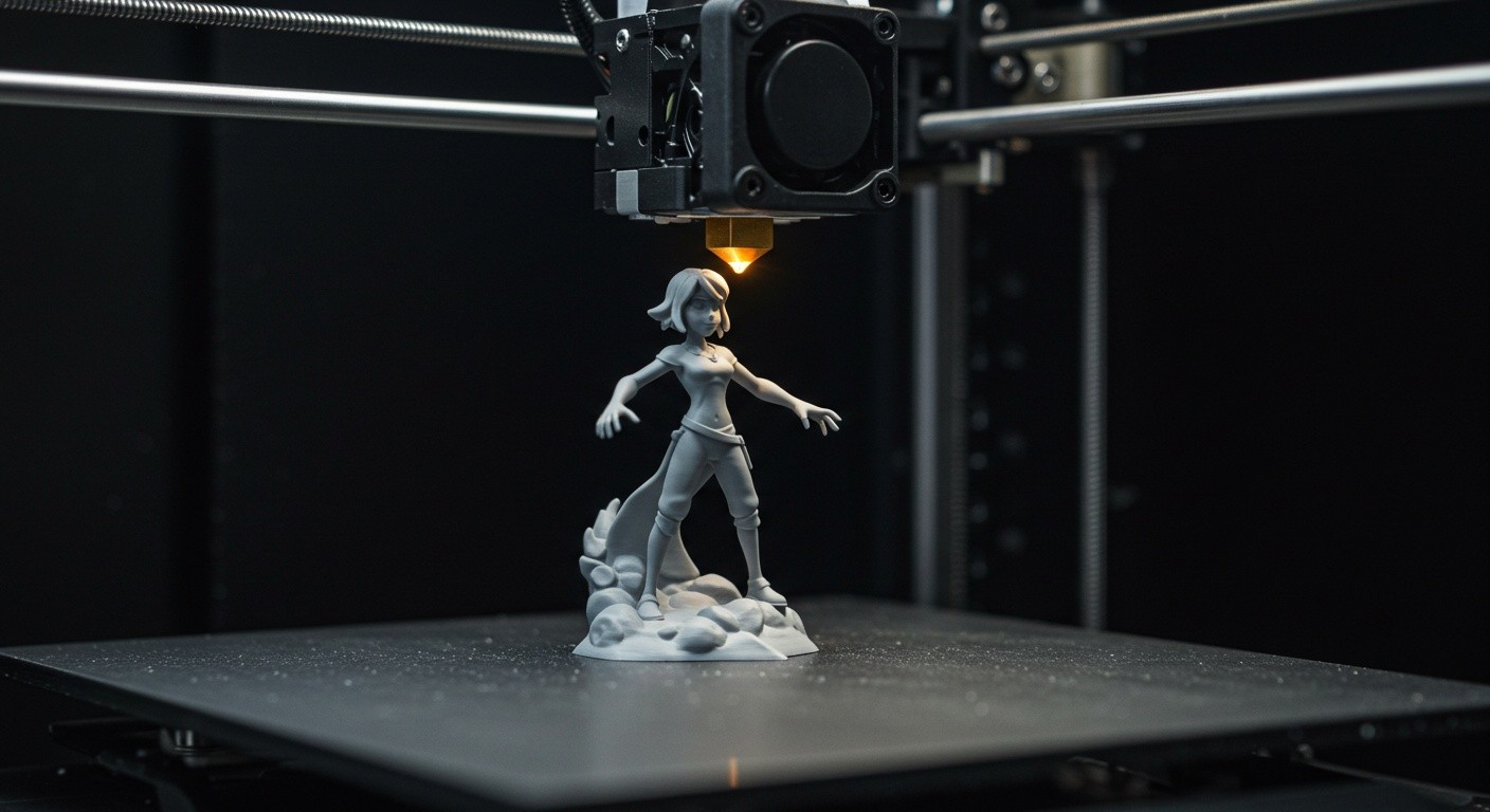 Фигурка для анимации, напечатанная на 3D-принтере