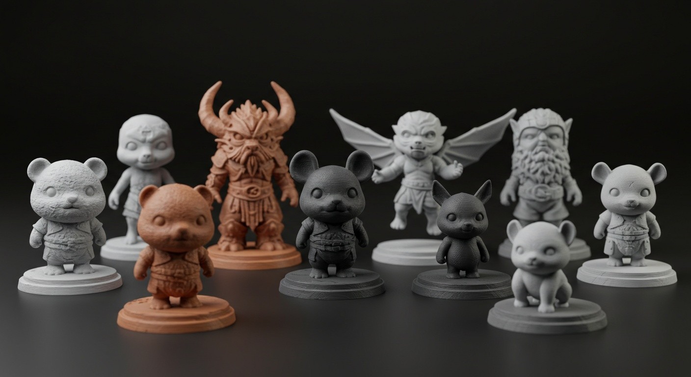 Коллекционные 3D-печатные фигурки с детальной проработкой