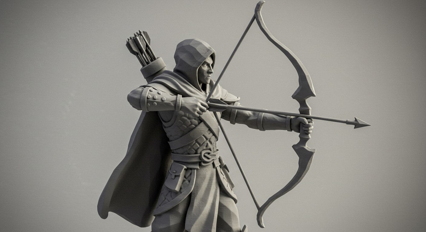 Печать игровых персонажей в стиле low-poly