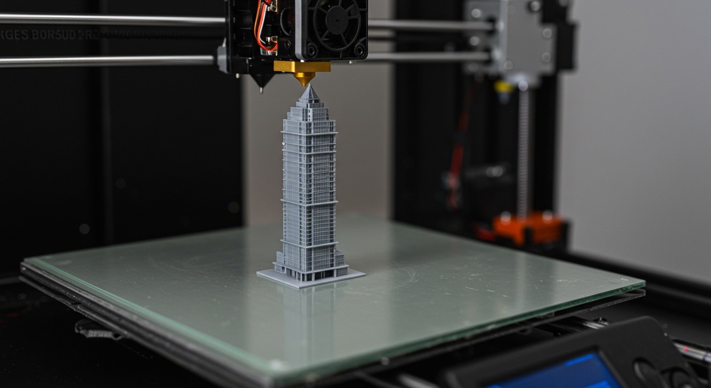 3D-печать небоскреба с помощью строительного принтера