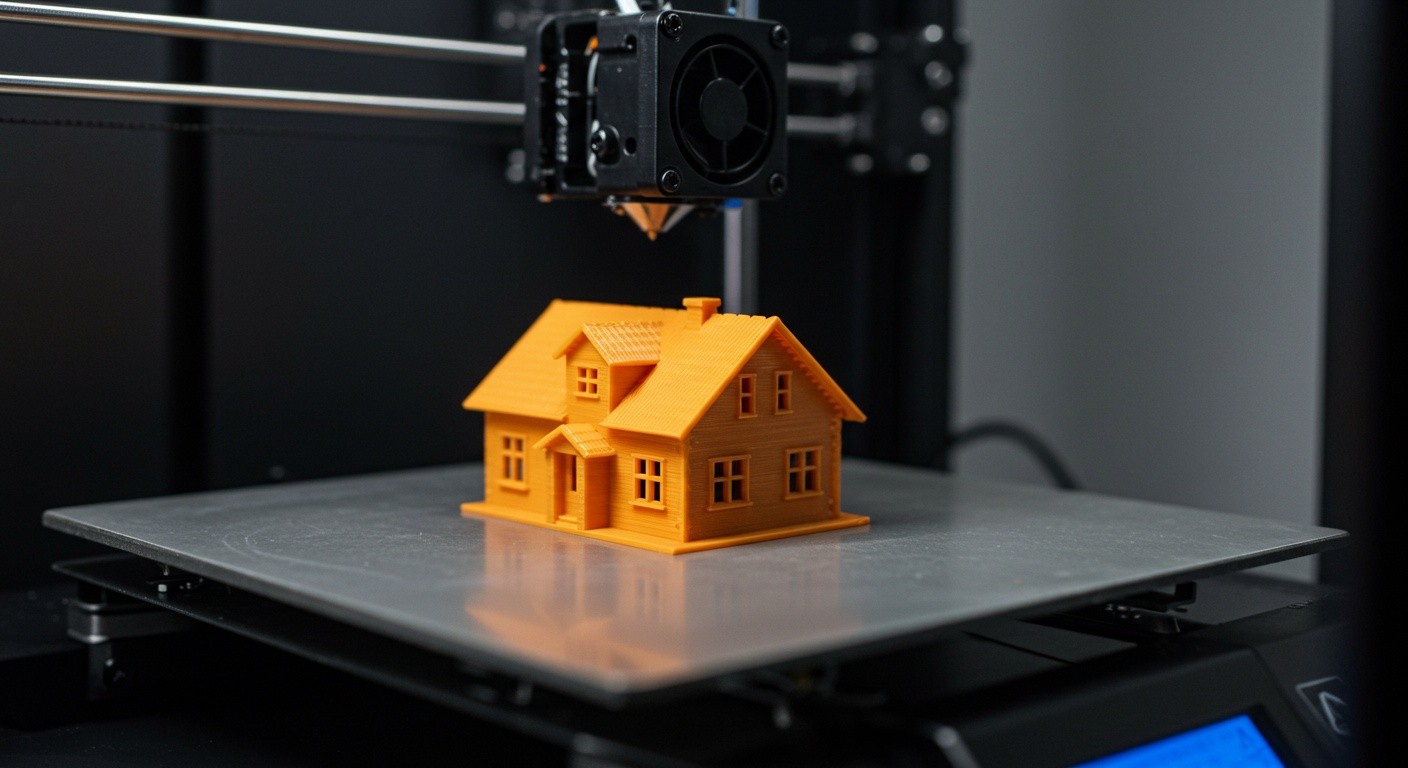 Как напечатать миниатюрный дом