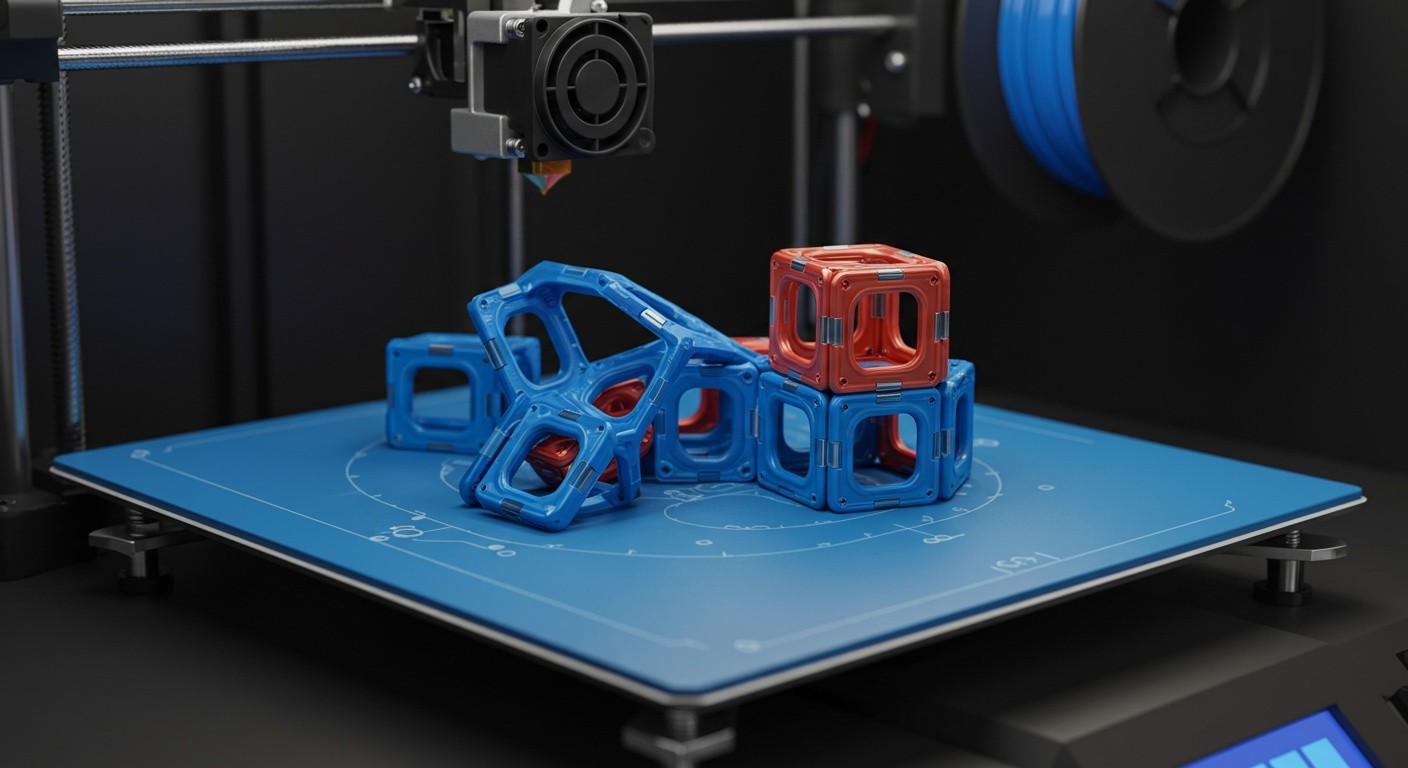 Печать игрушек с магнитными соединениями