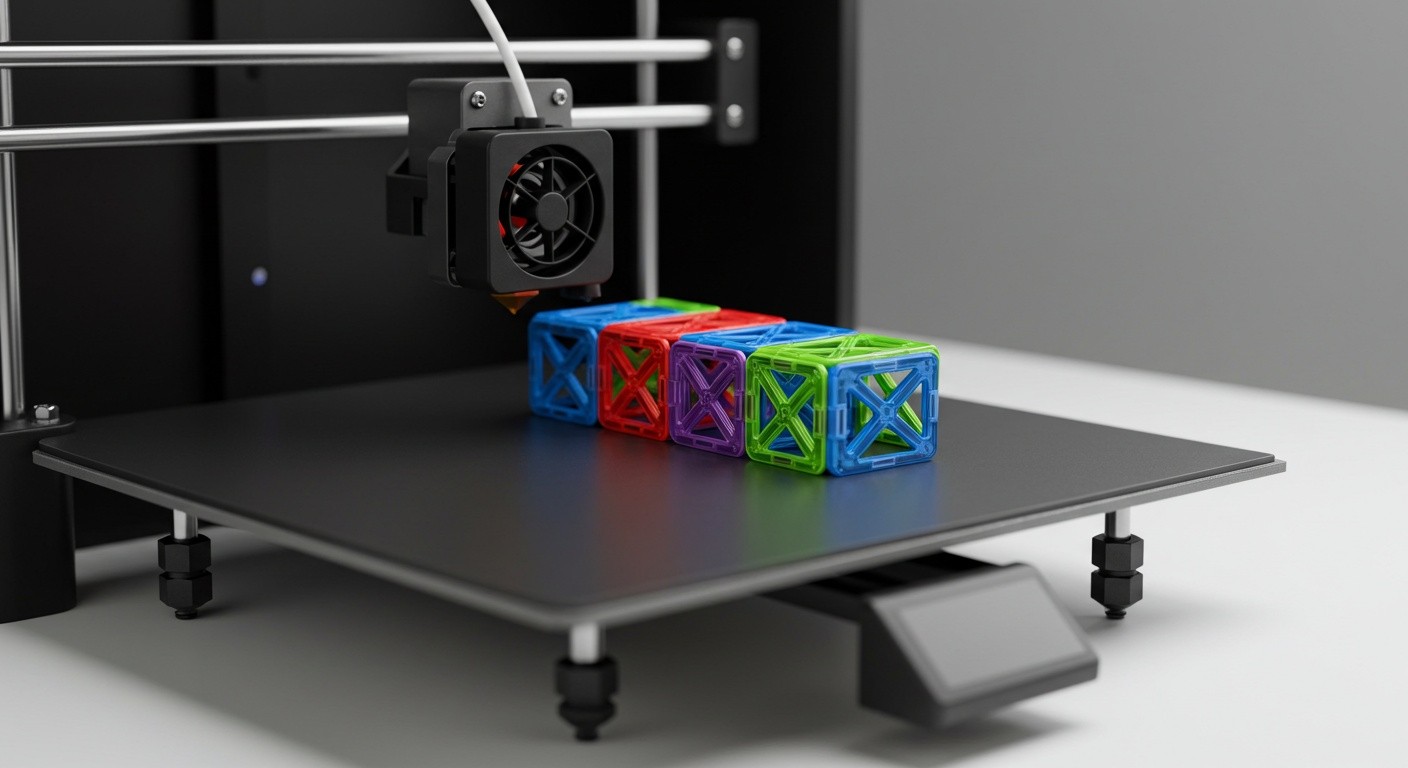 Игрушка с магнитными соединениями, напечатанная на 3D-принтере