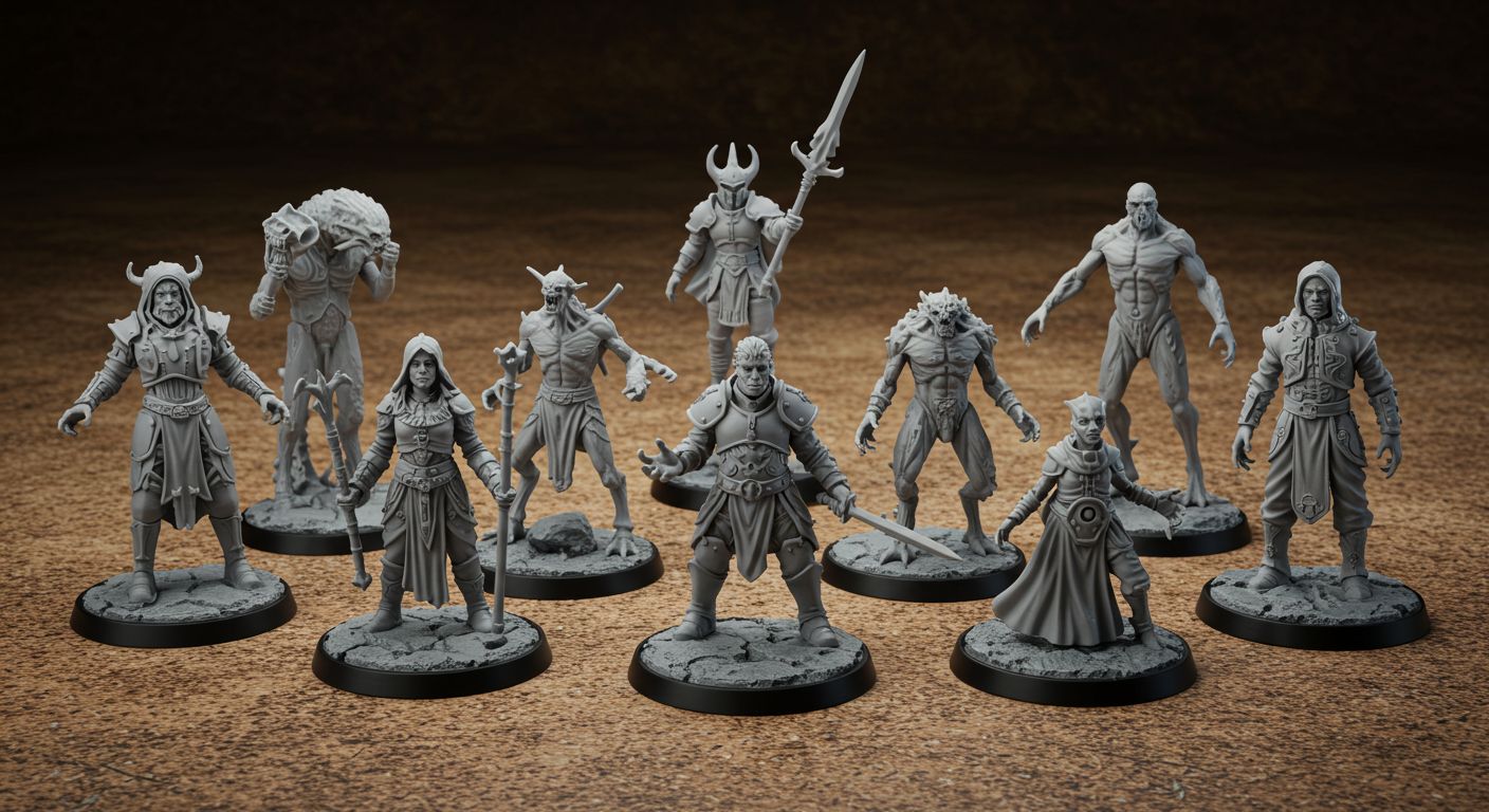 3D-печатные миниатюры для настольных игр