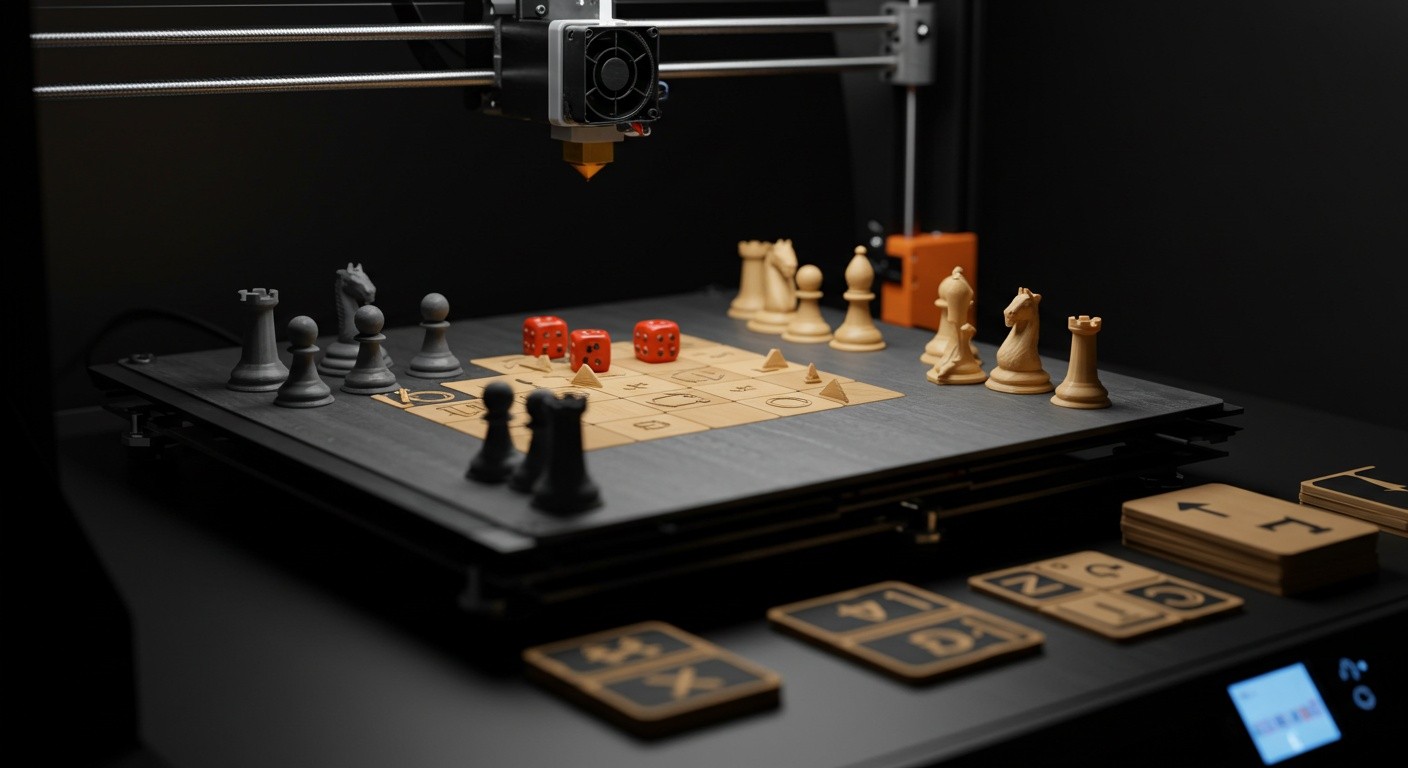 Детали для настольных игр, напечатанные на 3D-принтере