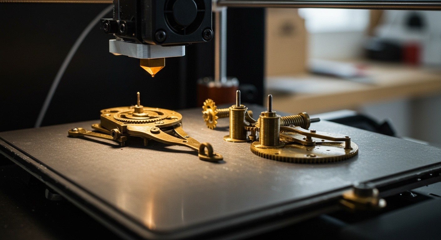 Восстановленная деталь для старинного механизма