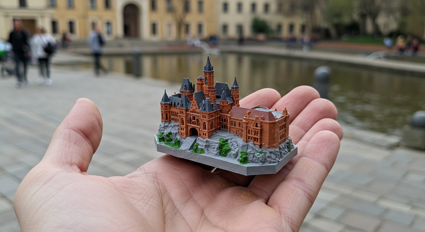 3D-макет здания, напечатанный на 3D-принтере