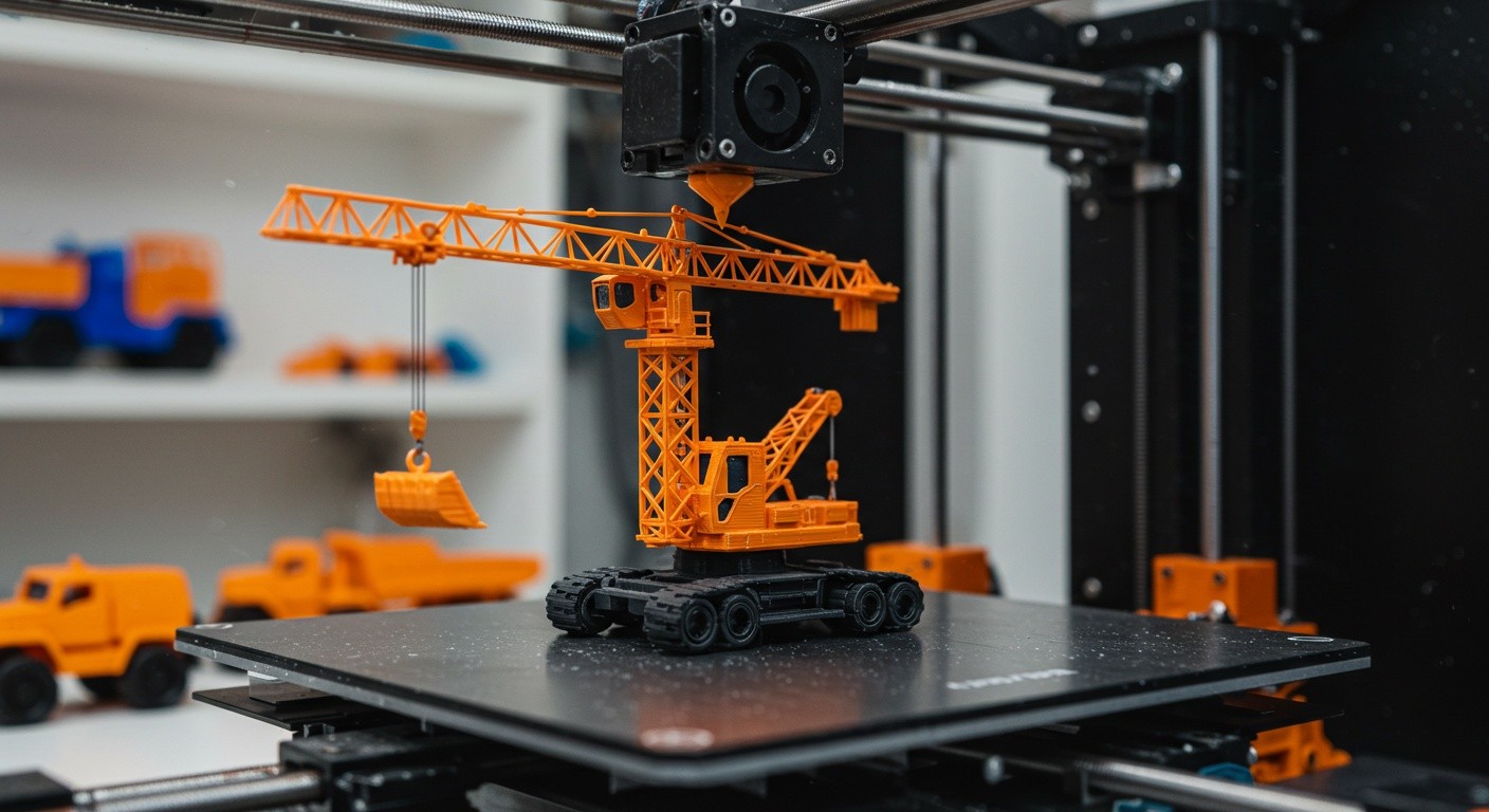 3D-печатные игрушечные модели техники высокого качества