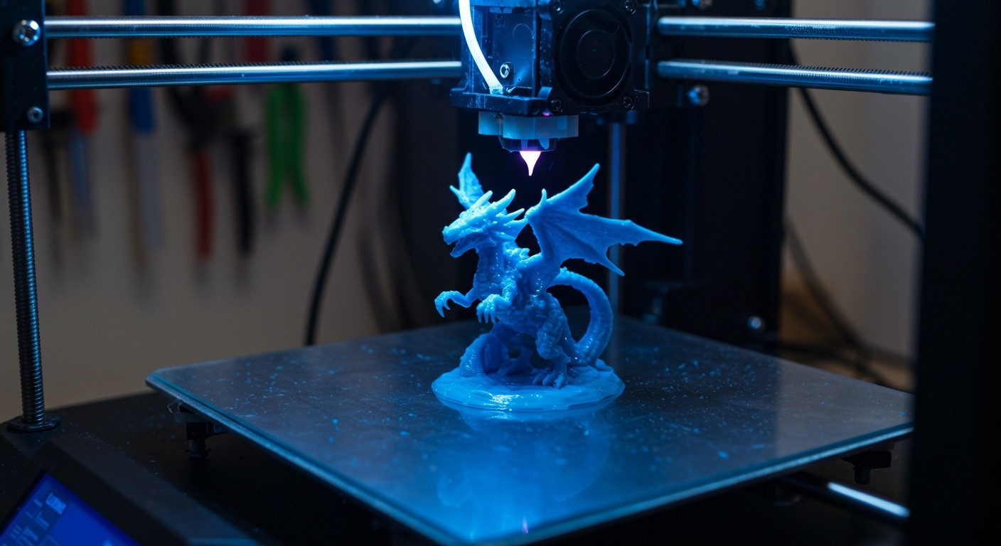 Фигурка, напечатанная на 3D-принтере из фотополимера