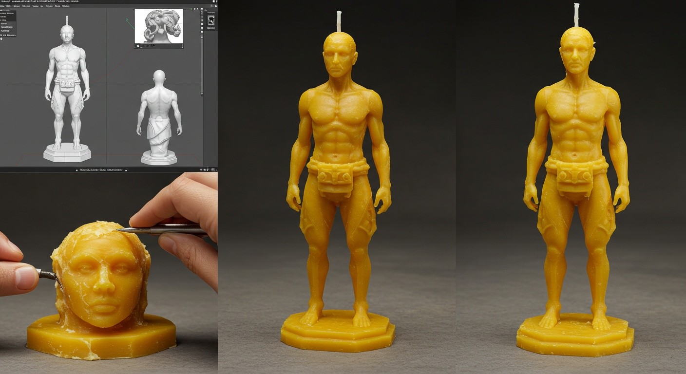 (реалистичная фотография) (Не используй текст и буквы на изображении) : 3d печать, Как сделать фигурку из воска: пошаговая инструкция