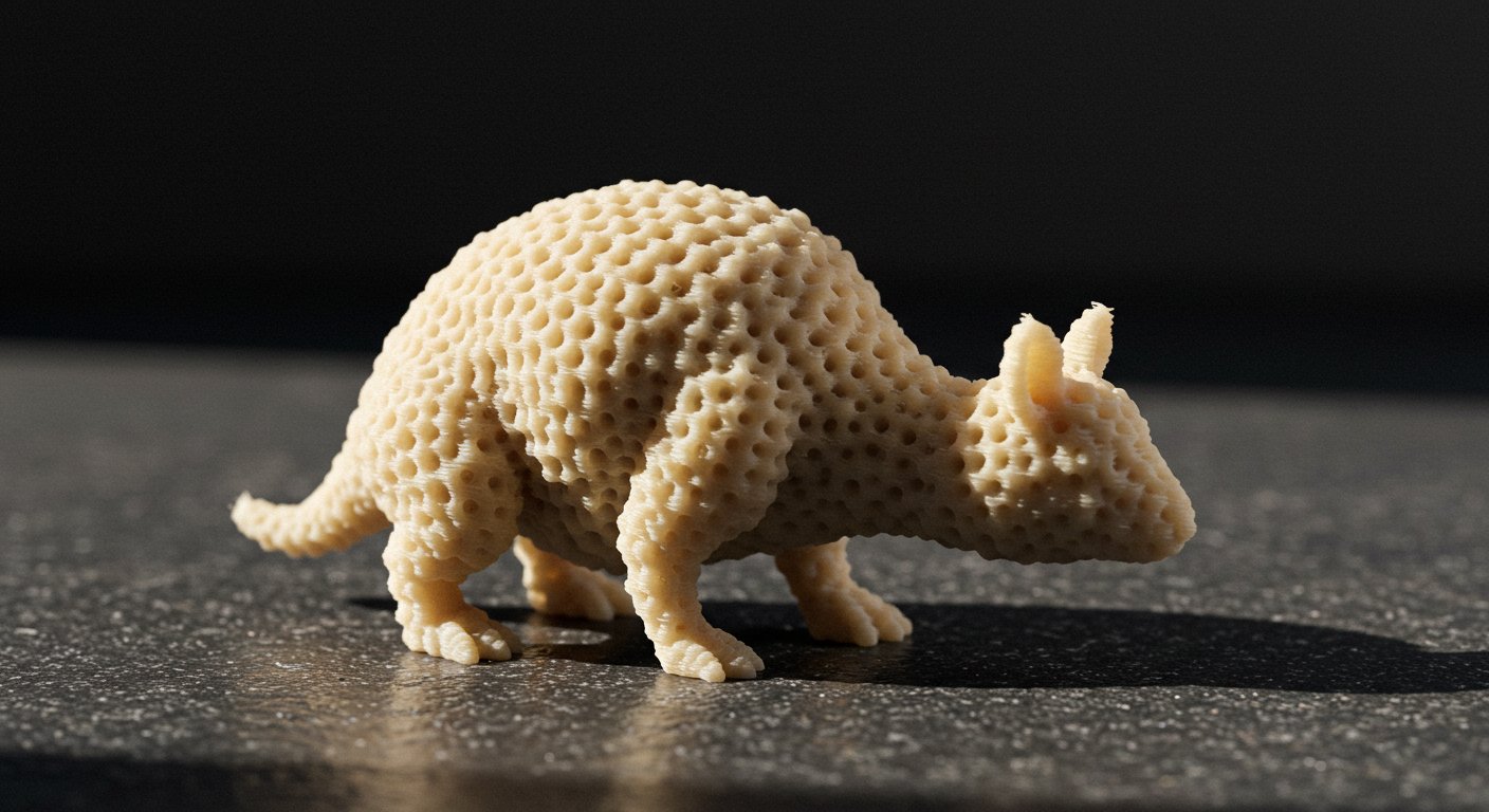 3D-печать миниатюр из биопластика Миниатюры, напечатанные из биопластика, на фоне природы