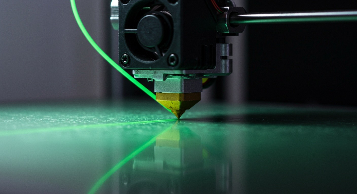 (реалистичная фотография) (Не используй текст и буквы на изображении) : 3d печать, Секреты идеального первого слоя в 3D-печати