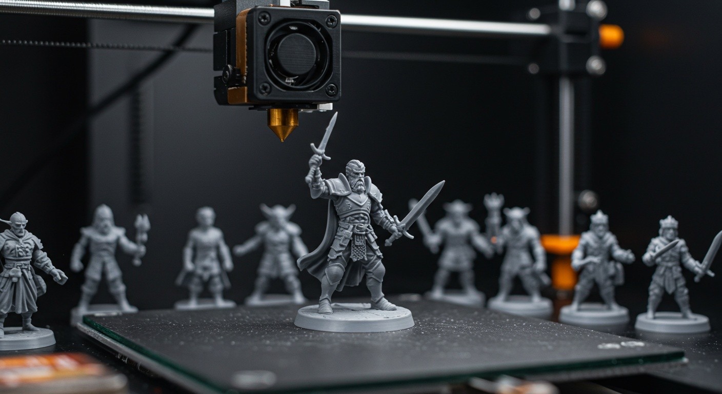 (реалистичная фотография) (Не используй текст и буквы на изображении) : 3d печать, Печать фигурок для настольных игр