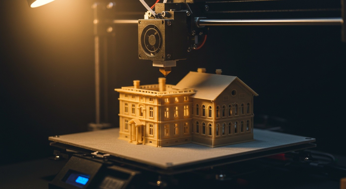 Миниатюры для моделирования сцен, напечатанные на 3D-принтере