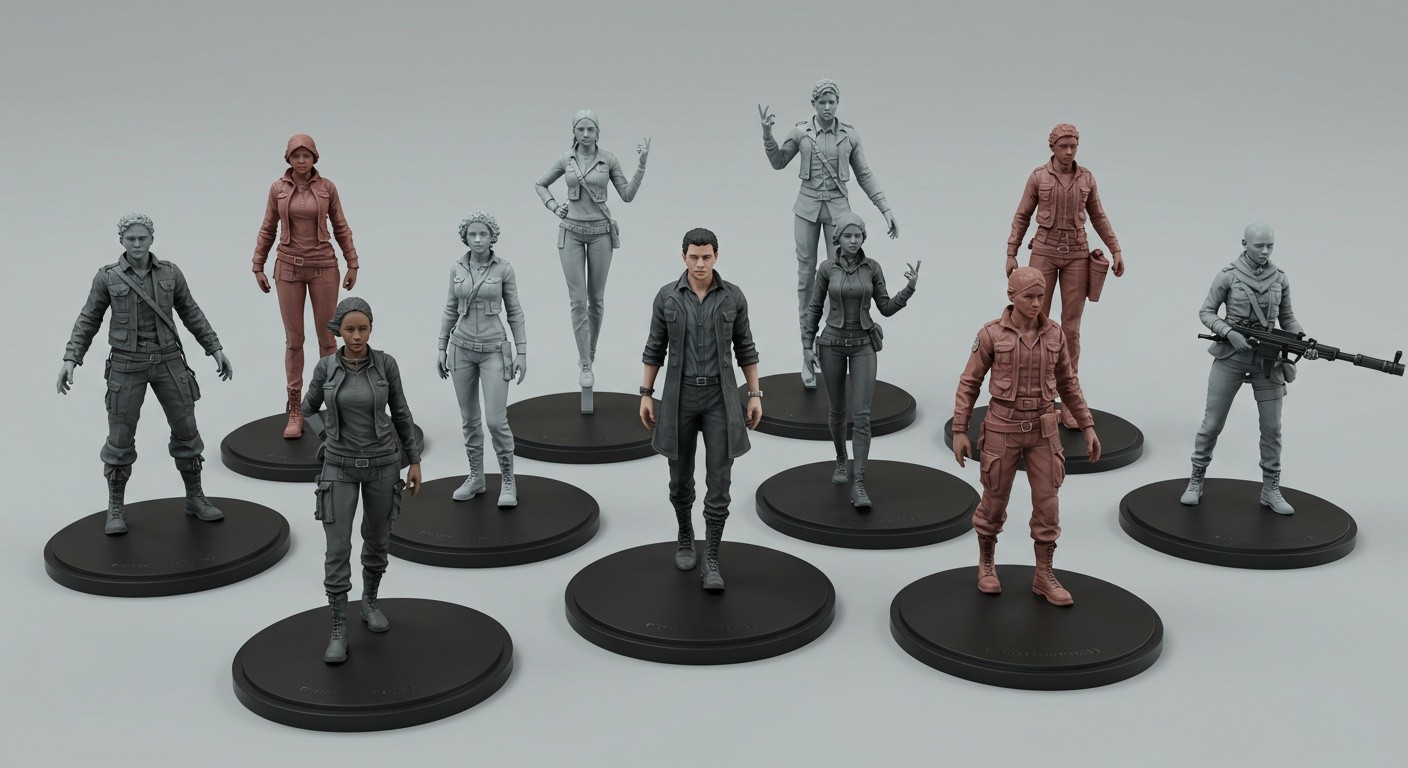 Фигурка с подставкой, напечатанная на 3D-принтере