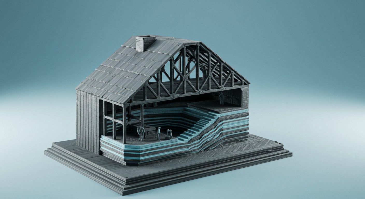 (реалистичная фотография) (Не используй текст и буквы на изображении) : 3d печать, Печать из переработанного пластика