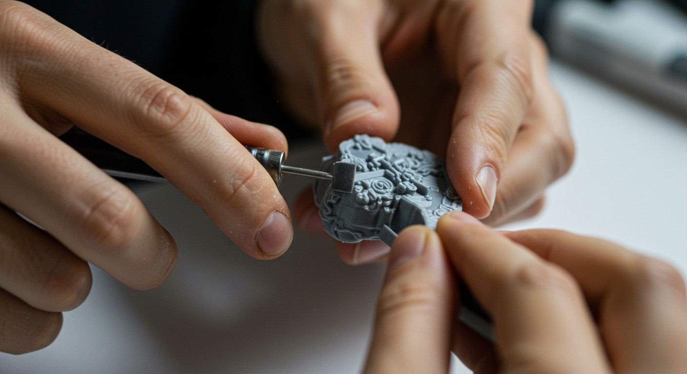 (реалистичная фотография) (Не используй текст и буквы на изображении) : 3d печать, Секреты постобработки сувениров после печати