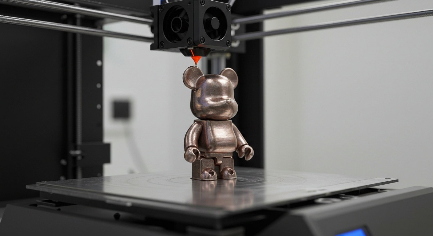 Игрушка с эффектом металлика, напечатанная на 3D-принтере