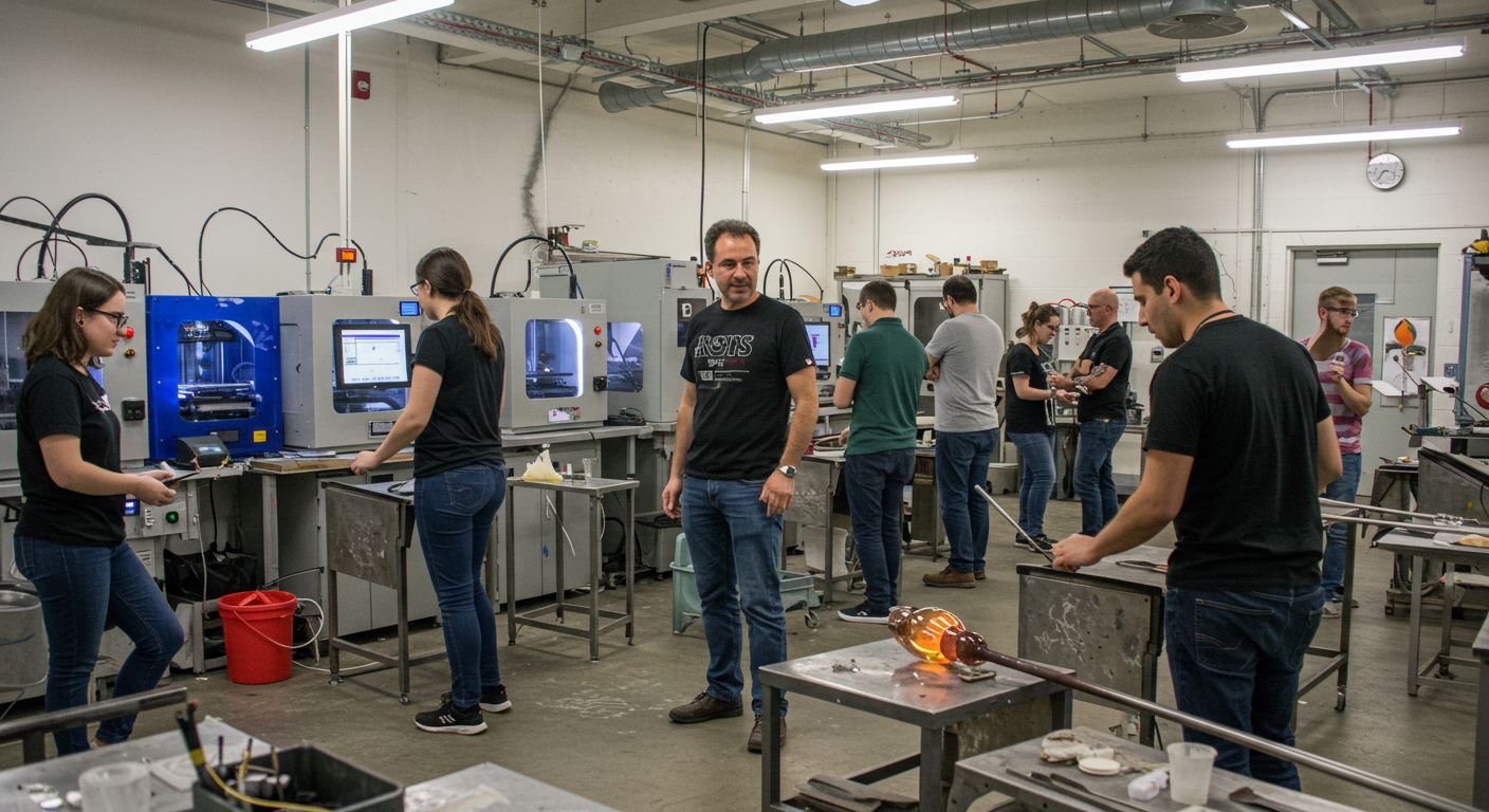 (реалистичная фотография) (Не используй текст и буквы на изображении) : 3d печать, Изготовление изделий из стекла: мастер-класс