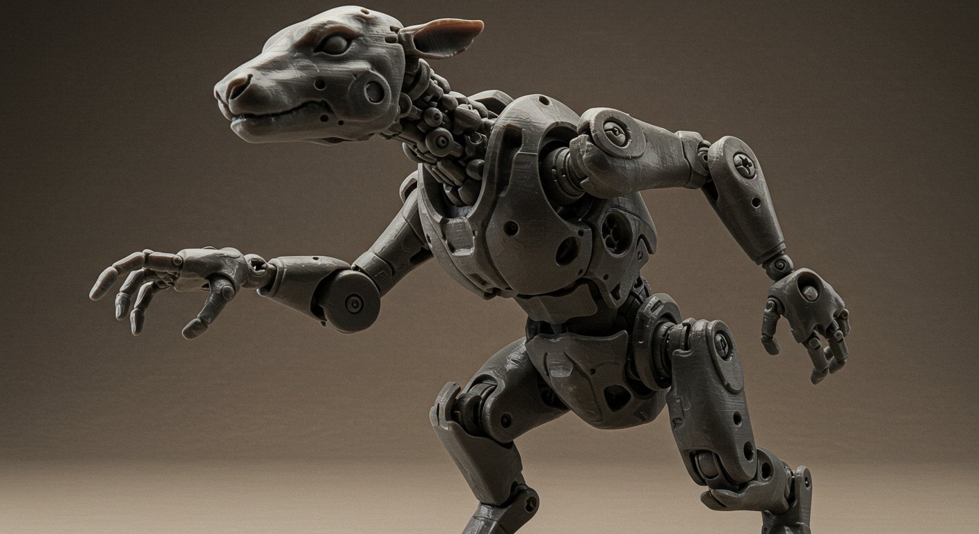 3D-печать фигурок с подвижными элементами Фигурка с подвижными частями, напечатанная на 3D-принтере