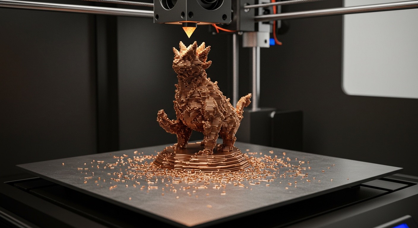 (реалистичная фотография) (Не используй текст и буквы на изображении) : 3d печать, Производство статуэток из бронзы: особенности технологии