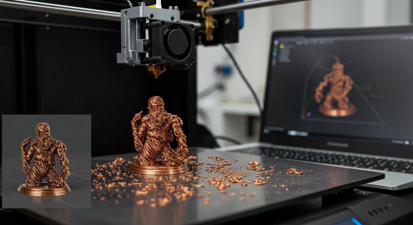 Процесс изготовления бронзовой статуэтки